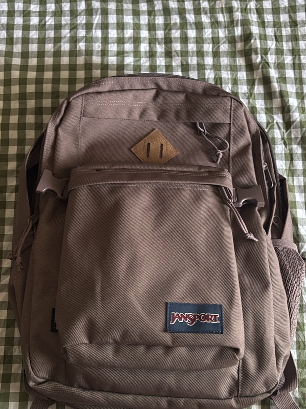 Jansport Taupe Brown Canvas Backpack